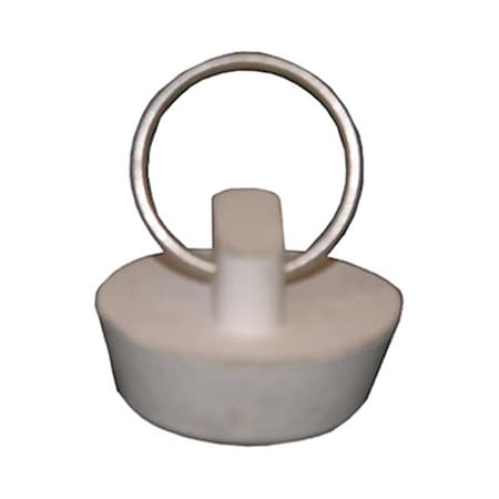Larsen Supply Co 02-3201 White Hollow Rubber Sink Stopper, PK6 664647